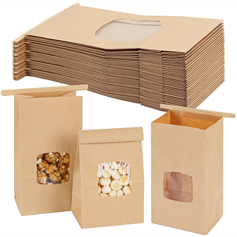 Food Halloween Snacks - 10 stuks bakkerijzakken, raamafdichting kraftpapier zakken
