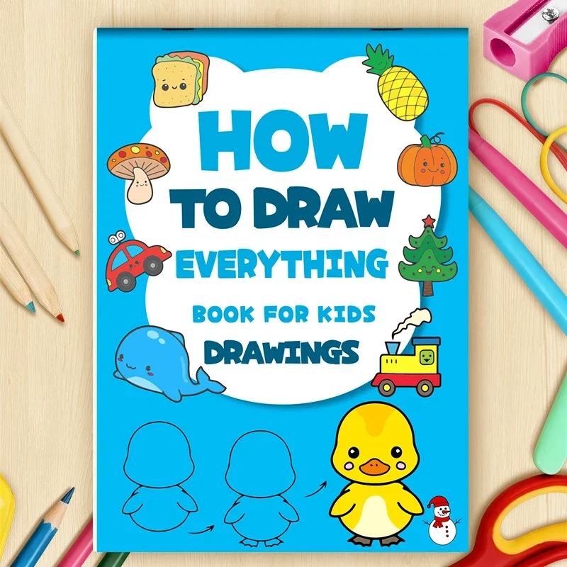 Food Snacks Coloring Book - 32 pagina's Eenvoudig te volgen teken-