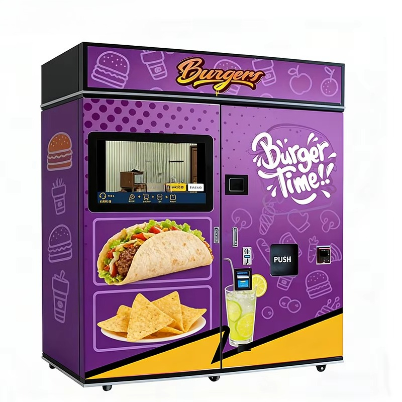 Snacks Food In Us - Geoptimaliseerde fastfood-automaat met magnetron, SDK, hamburger