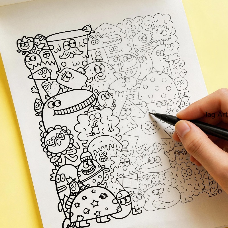 Handprentenboek voor het verli - Food Snacks Coloring Book recensie en prijs