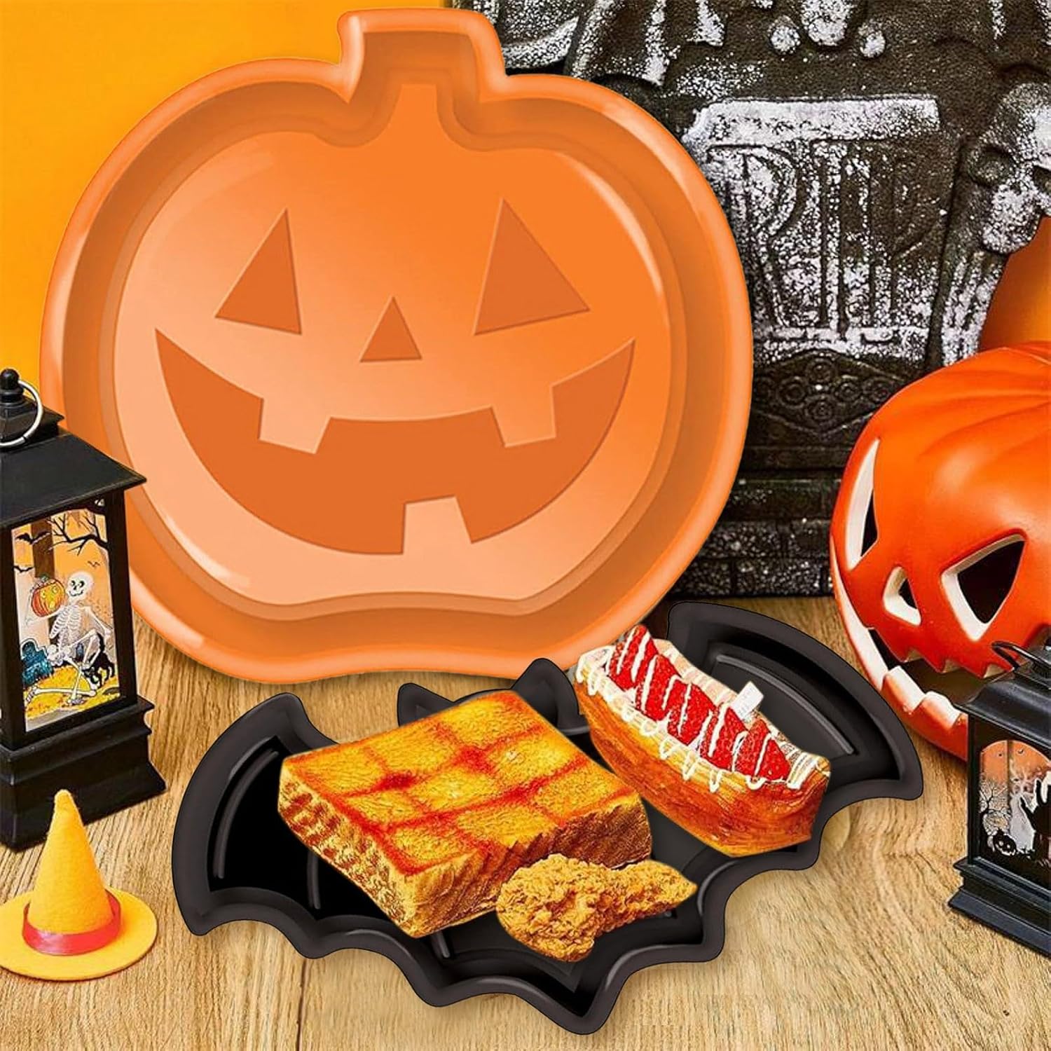 Herbruikbare Halloween-bordens - Food Halloween Snacks recensie en prijs