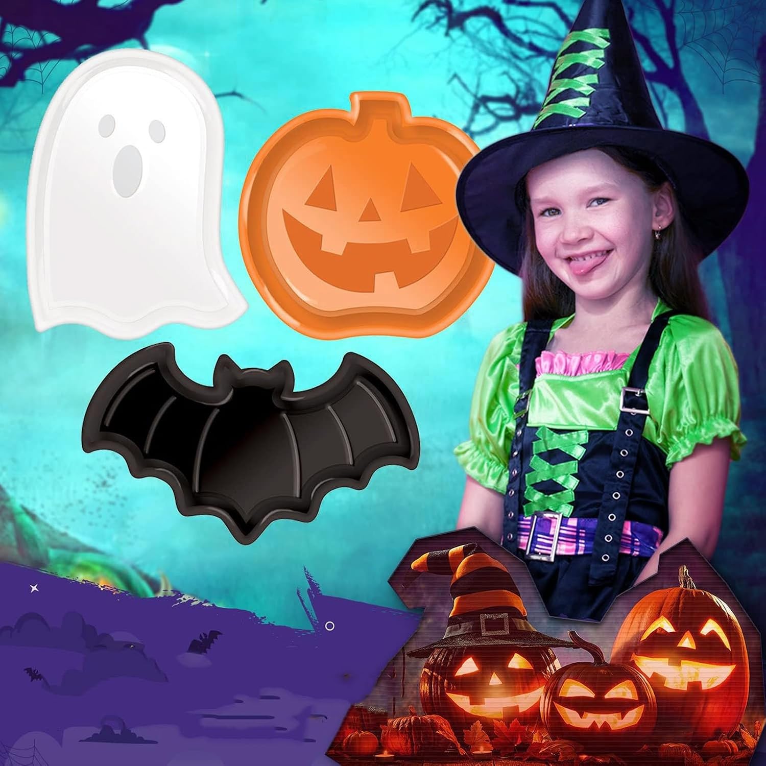 Leuke gevormde Halloween serve - Food Halloween Snacks recensie en prijs