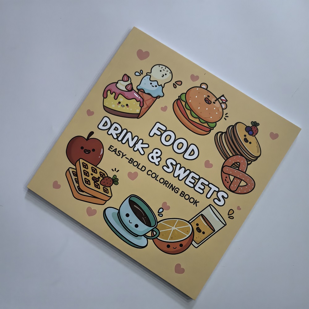 Eten, drank en snoep Gemakkeli - Food Snacks Coloring Book recensie en prijs