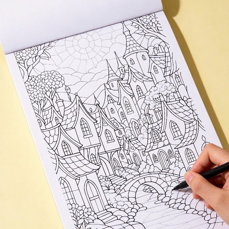 Een handgetekend kleurboek voo - Food Snacks Coloring Book recensie en prijs